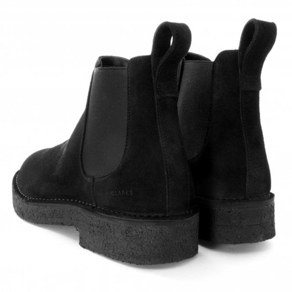 Clarks(R) DesertChelsea2 Black Suede Boot main image 6